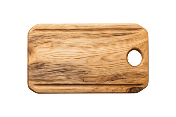 Wooden cutting board displaying natural wood grain