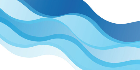 Sea waves layered vector background illustration and sea beach vector illustration.
