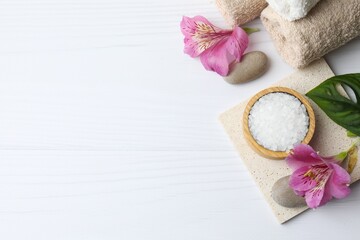 Spa still life on white background