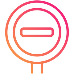 stop gradient line icon