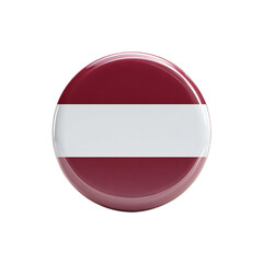 Latvian flag emblem isolated on transparent background