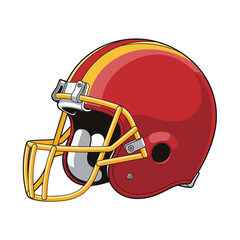 Fototapeta premium Detailed Rugby Helmet