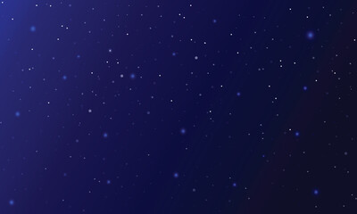 Colorful galaxy night sky vector background with milky way, nebula, stardust, and shining stars