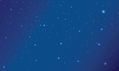Colorful galaxy night sky vector background with milky way, nebula, stardust, and shining stars