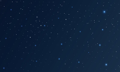 Colorful galaxy night sky vector background with milky way, nebula, stardust, and shining stars