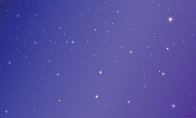 Colorful galaxy night sky vector background with milky way, nebula, stardust, and shining stars