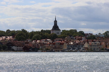 Sweden. The embankment in the town of Västervik on the Baltic Sea in Sweden. Kalmar County. © Andrii