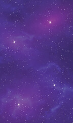 Colorful galaxy night sky vector background with milky way, nebula, stardust, and shining stars