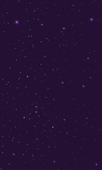 Colorful galaxy night sky vector background with milky way, nebula, stardust, and shining stars