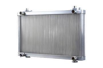 Fototapeta premium Car radiator closeup 3d rendering isolated on transparent background