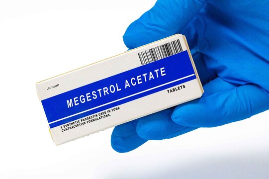 Megestrol acetate A synthetic progestin used in some