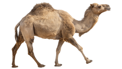 Camel isolated on transparent PNG background