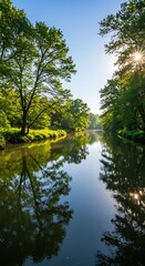 Fototapeta premium Natural River Landscape