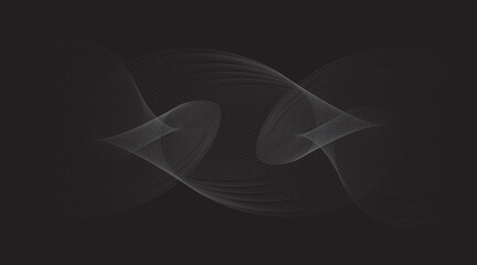 Abstract Dark Black Gradient Background