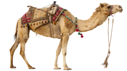 Camel isolated on transparent PNG background