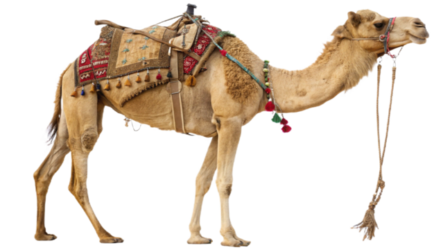 Camel isolated on transparent PNG background
