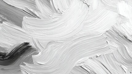 Obraz premium white paint strokes texture art