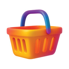 A vibrant 3D rendered toy delivery truck with a colorful package on its back, isolated on a white background.