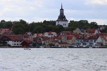Sweden. The embankment in the town of Västervik on the Baltic Sea in Sweden. Kalmar County. © Andrii
