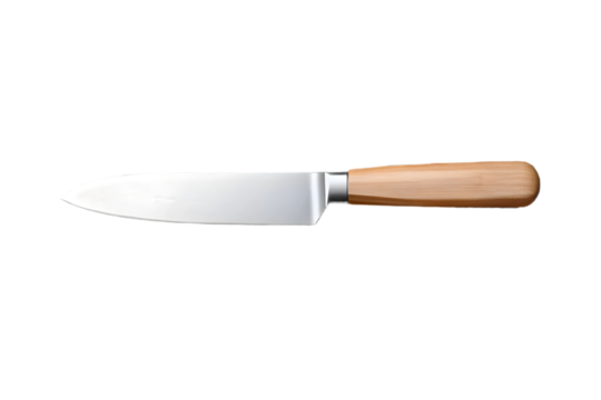 Paring knife 3d rendering isolated on transparent background
