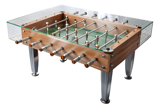 Table football foosball or table soccer 3d rendering isolated on transparent background