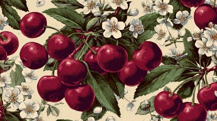 Sour Cherry Background