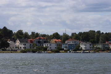 Sweden. The embankment in the town of Västervik on the Baltic Sea in Sweden. Kalmar County. © Andrii