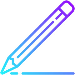 pencil gradient line icon