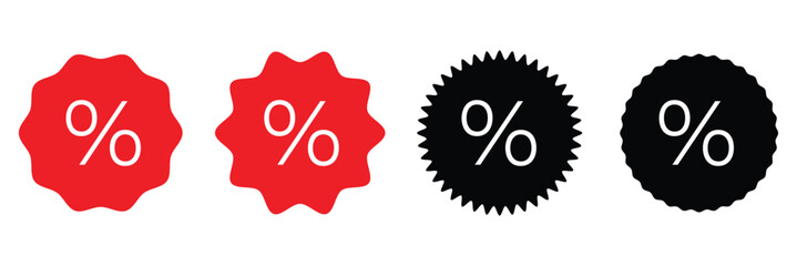 Discount icon, Percentage, finance percent offer tag, Shopping Sale label, , promotion commission icons button, vector, sign, symbol, logo, Discount, percentage icon symbol on white background .