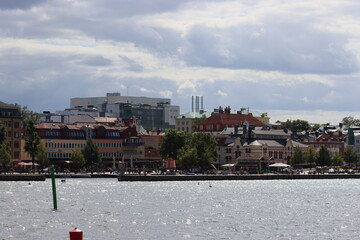Sweden. The embankment in the town of Västervik on the Baltic Sea in Sweden. Kalmar County. © Andrii