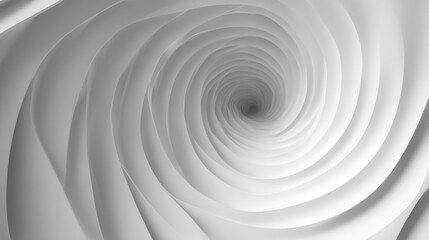 white swirling abstract tunnel