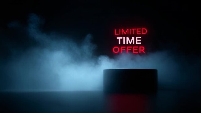 Catch a limited time offer that creates excitement and urgency in a visually striking setting