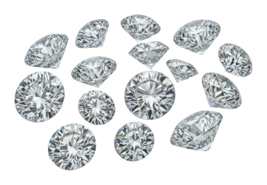 Exquisite diamond display jewelry store product showcase luxurious environment sparkling elegance isolated PNG