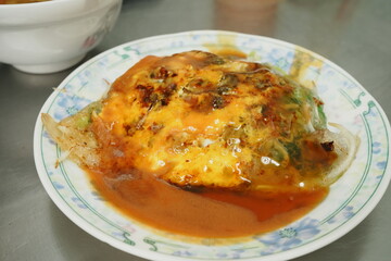 Oyster Omelet - 牡蠣オムレツ
