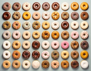 色とりどりのドーナツ