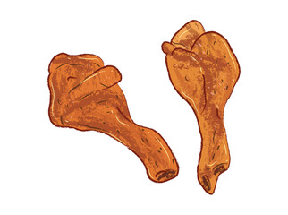 Braised chicken legs, local food