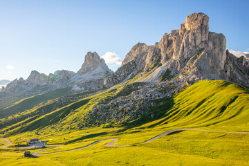 Bright Sunny Day in the Alpine Valley