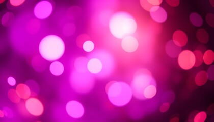 Abstract bokeh background of vibrant pink and purple circles.