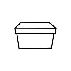 Clean, minimalist line drawing of a 3D cube against a white background.
