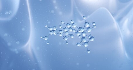 Ralmitaront rotating molecular structure, 3d model of antipsychotic
 - Powered by Adobe