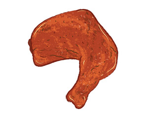 Braised chicken legs, local food