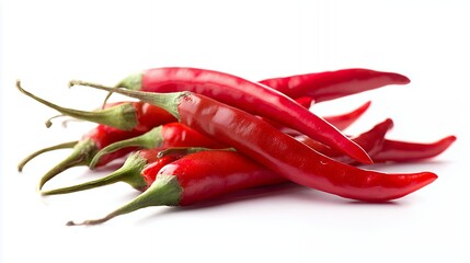 Vibrant red chili peppers showcasing fresh color spice and culinary