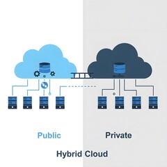 Hybrid Cloud Computing Architecture with Public and Private