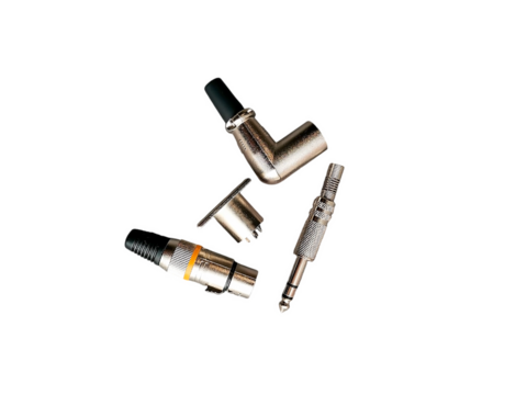 Electrical connectors isolated on white background. Connector, plug. Electrical devices for mechanical connection and disconnection of electrical circuits