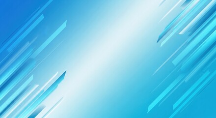 Abstract blue background with diagonal lines and gradient effect