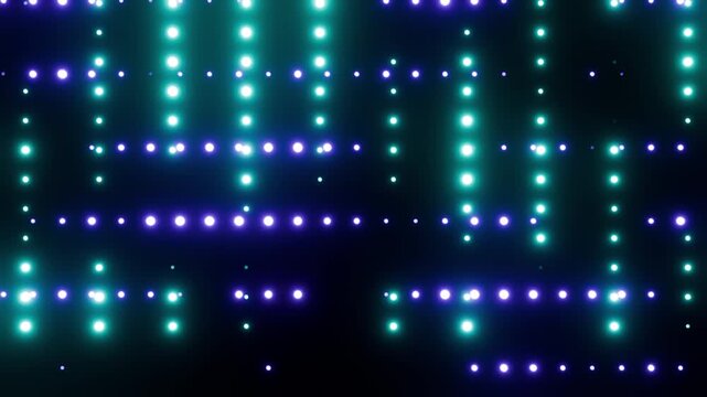 Doubled colored purple and cyanVJ loop background for show