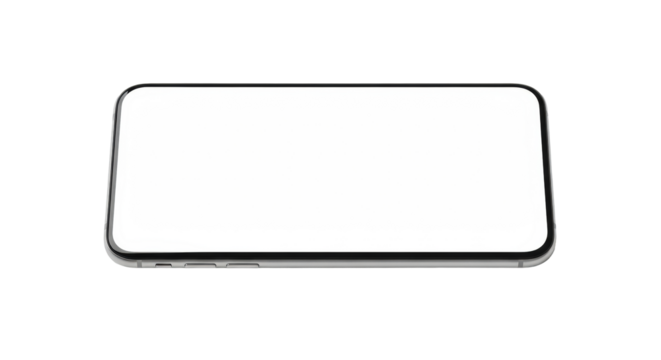 Blank smartphone screen mockup image