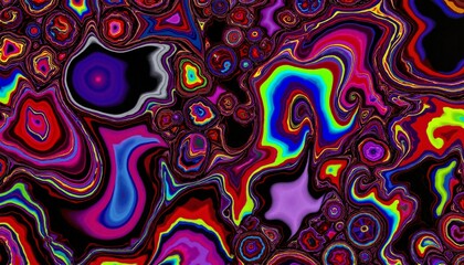 Abstract wave pattern in blue and green on white background  