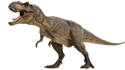 Tyrannosaurus rex isolated on transparent PNG background