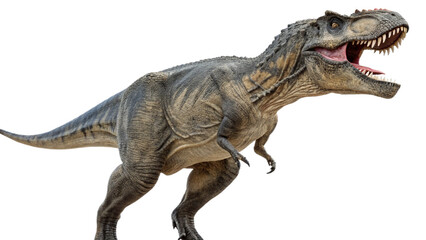 Fototapeta premium Tyrannosaurus rex isolated on transparent PNG background